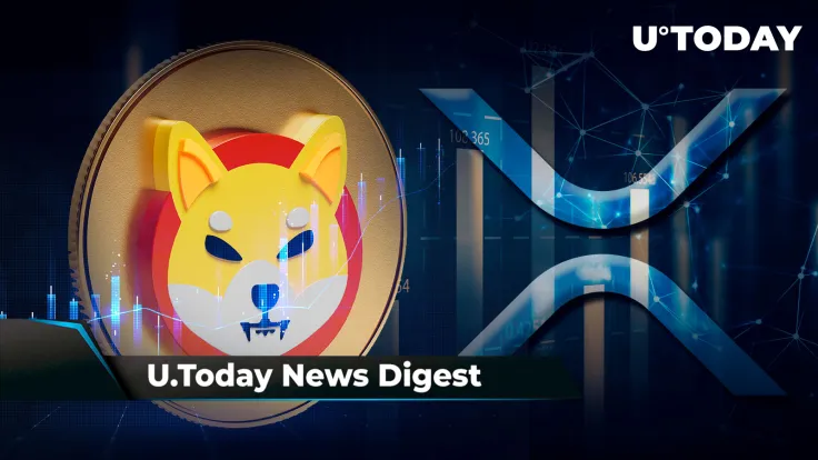 SHIB Shows Unseen Price Performance, Jim Roberts Says Crypto Will Become “Government Money,” XRP on Cusp of Breakout: Crypto News Digest by U.Today