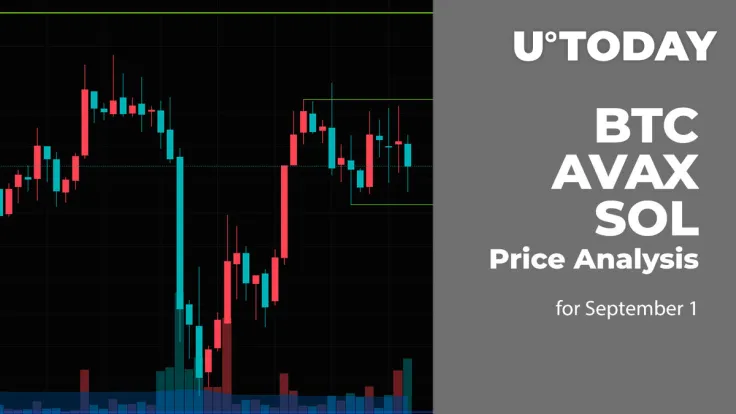 BTC, AVAX and SOL Price Analysis for September 1