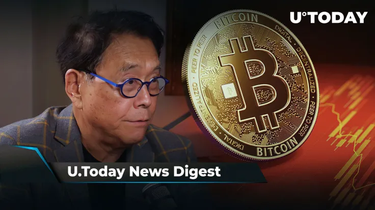 Here’s When XRP Will Take Off, BTC Plunges 5% in Minutes, "Rich Dad, Poor Dad" Author Urges Getting into Crypto Before Market Crash: Crypto News Digest by U.Today