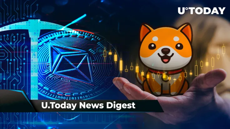 SHIB Reaches Dangerous Level, ETH Miners Surprise Vitalik Buterin, BabyDoge Holder Number Surpasses SHIB’s: Crypto News Digest by U.Today