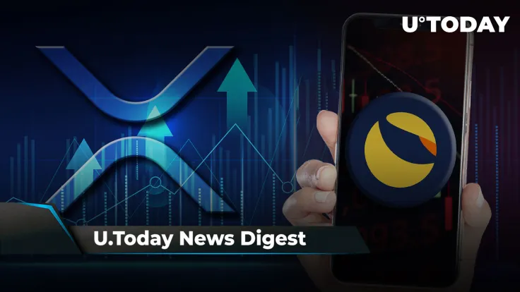 LUNC Is Most Unprofitable Crypto Among Top 100, 20 ETH Validators Slashed, XRP Surges 58% in Week: Crypto News Digest by U.Today