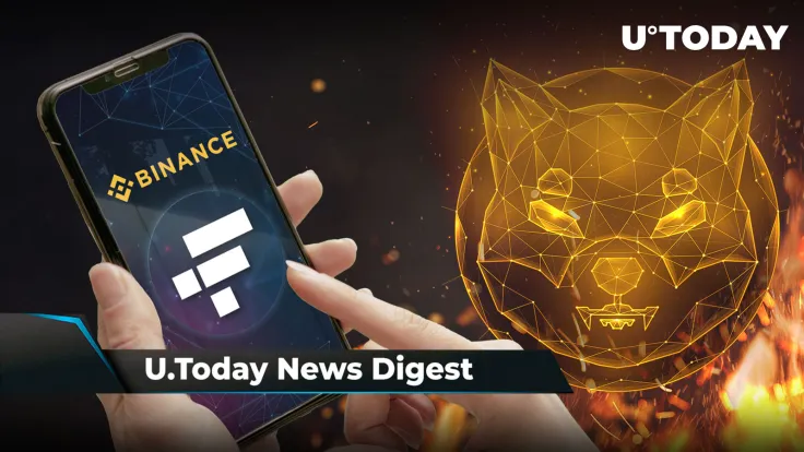 Binance Dumps FTX, SHIB Burn Rate up 5,800%, U.S. Lawyer Predicts Date of Ripple Case Resolution: Crypto News Digest by U.Today