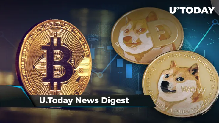 50,000 BTC Bought in Five Days, Over 2 Trillion SHIB Wired, DOGE Spikes 10% in Hours: Crypto News Digest by U.Today
