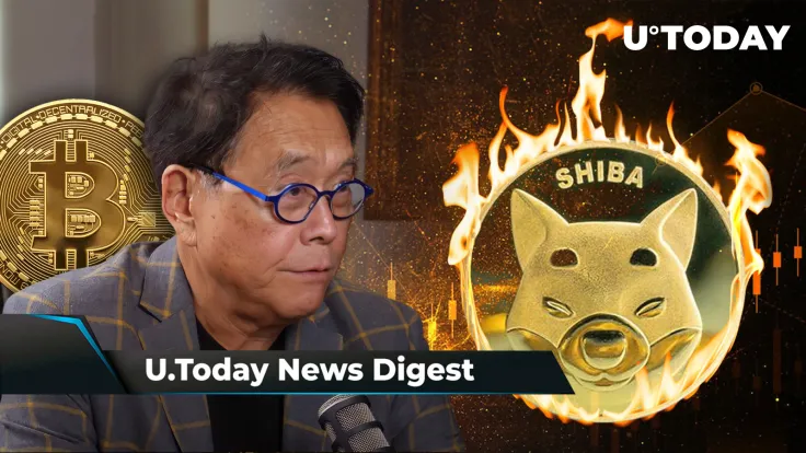 Robert Kiyosaki Names BTC Price Driver, Charles Hoskinson Shares Rumors on Ripple Lawsuit Settled This December, SHIB Burn Rate up 900%: Crypto News Digest by U.Today
