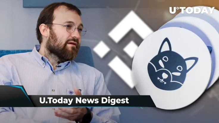 Charles Hoskinson Says He Might End up With Egg on His Face, Ripple CTO Slams “Shark Tank” Star, 750 Billion SHIB Sent to Binance: Crypto News Digest by U.Today