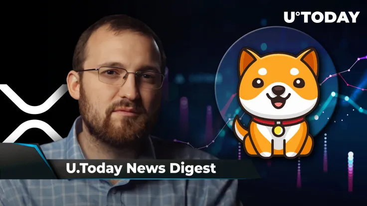 Ripple CEO’s Attorney Withdraws from Case, Charles Hoskinson Says XRP Provides No Technical Value, BabyDoge Leaves Shiba Inu Behind: Crypto News Digest by U.Today