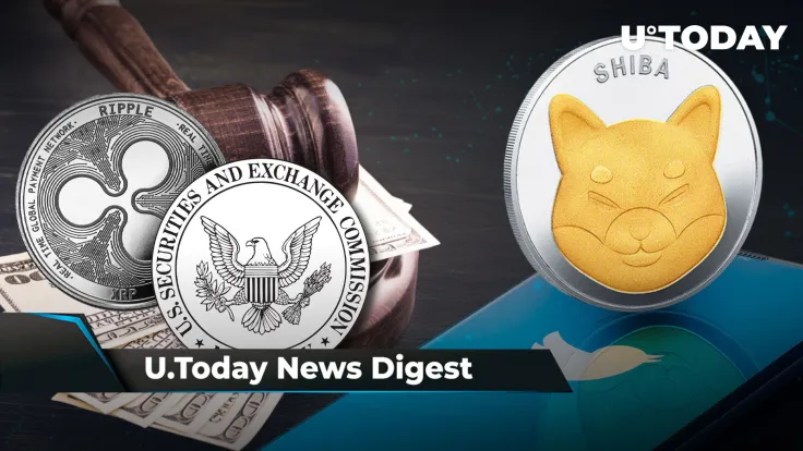 Lead SHIB Dev Apologizes for Countdown Tweet, Ripple Ally Objects to $22 Million SEC Fine, SHIB Needs 2% to Reach Important Goal: Crypto News Digest by U.Today