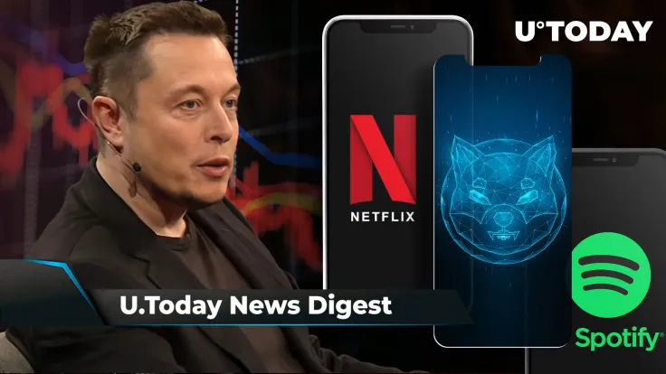 Elon Musk Records $140 Billion in Losses, SHIB Accepted as Payment for Netflix and Spotify, Former SEC Exec Suggests BTC Is Unregistered Security: Crypto News Digest by U.Today