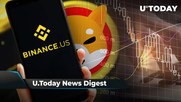 SHIB Lead Dev's Hints Led to Important Debut, New SHIB Pair Added by Binance US, 2.24 Trillion SHIB Liquidated by Bankrupt Crypto Broker: Crypto News Digest by U.Today