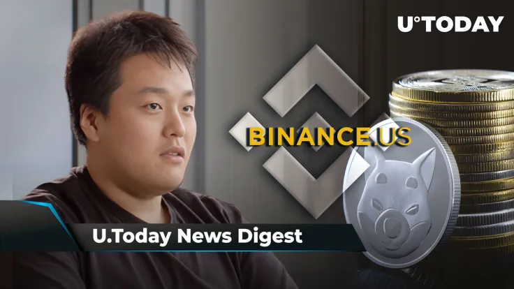 SHIB Trading Pair Delisted by Binance.US, Terra’s Do Kwon's Arrest Confirmed by Officials, Shibarium Documentation Completed: Crypto News Digest by U.Today