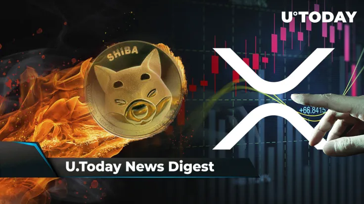 Shibarium Reaches ATH in Daily Transactions, XRP Hits Massive Milestone, SHIB Burn Rate Jumps 2,080%: Crypto News Digest by U.Today
