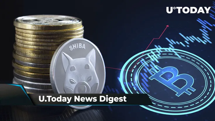Ripple Becomes Platinum Partner of Global CBDC Symposium, 3 Things That Will Help SHIB Hit $0.01, BTC Forms Pattern Close to $30,000: Crypto News Digest by U.Today
