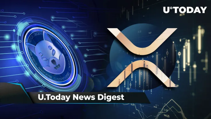 Over 1 Trillion SHIB Dumped on Turbulent Crypto Market, DOGE Trading Pair Listed by Major Exchange, Ripple's XRP Sales Soar in Q1: Crypto News Digest by U.Today
