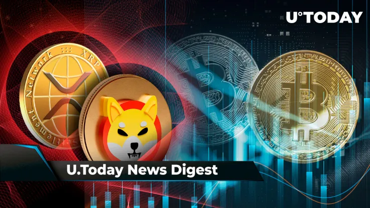 These SHIB and XRP Pairs Eye Delisting From Major Exchange, BTC Targets $30,000 Now, SHIB Army Pushes SHIB Burns High into Green: Crypto News Digest by U.Today
