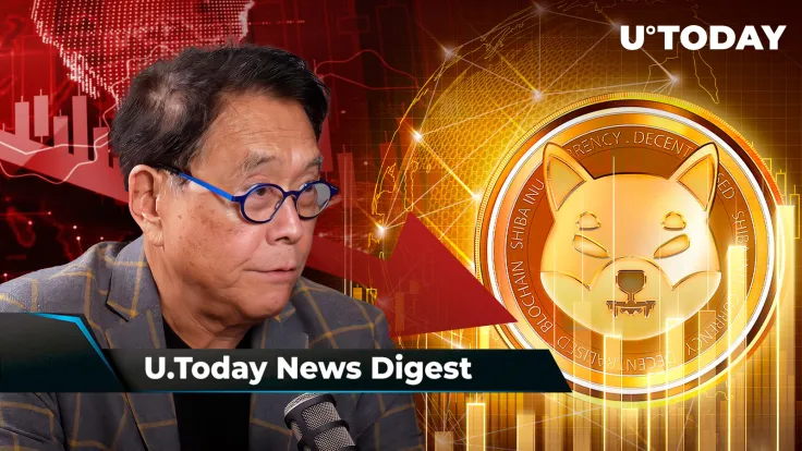 'Rich Dad Poor Dad' Author Kiyosaki Predicts Market Crash, Ripple President Makes Big Statement at Paris Blockchain Week, SHIB Sets Brand New Record: Crypto News Digest by U.Today