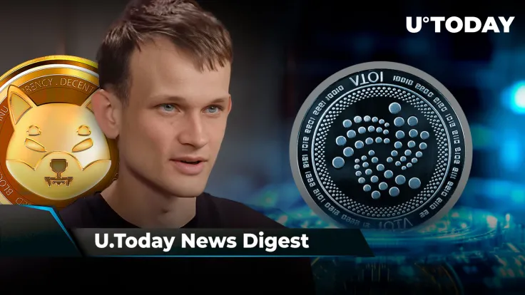 Vitalik Buterin Could Have Pushed SHIB up Over 46,000,000%, IOTA Closer to ETH Compatibility, First-Ever Cardano Static Website Kicks Off: Crypto News Digest by U.Today