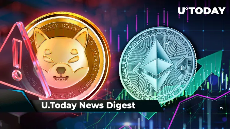 Binance Releases Important Funding Update, SHIB Team Issues Critical Alert, ETH Price up as Ethereum ETF Eyes Potential Launch on Monday: Crypto News Digest by U.Today