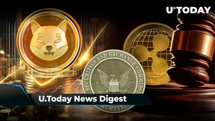 Shiba Inu Nears 298 Trillion SHIB Barrier, XRP Lawyer Outlines 99.9% Win Scenario in Ripple-SEC Case, Shytoshi Kusama Urges SHIB Influencers to Unify: Crypto News Digest by U.Today