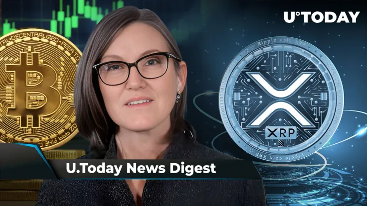 BTC Predicted to Reach $600,000 by Cathie Wood, XRP Relisted on Major Exchange, SHIB Rep Explains Why ShibaSwap 2.0 Not Released Yet: Crypto News Digest by U.Today