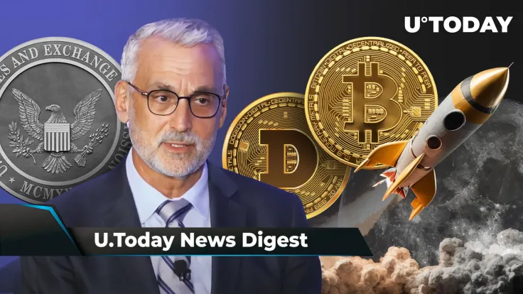 Ripple's Stuart Alderoty Claims SEC Losing Legal Battles; Physical DOGE, BTC to Head to Actual Moon This Year, Shibarium Hits New Adoption Milestone: Crypto News Digest by U.Today
