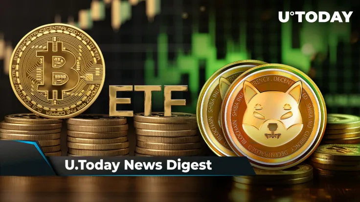 Wall Street Eyes $100 Billion Potential for Bitcoin Spot ETF, Three Reasons Why SHIB Wallets Soared 14,793% in 20 Months, Ripple CTO Spooks XRP Army: Crypto News Digest by U.Today