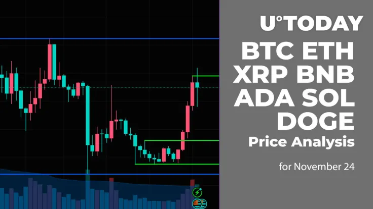 BTC, ETH, XRP, BNB, ADA, SOL and DOGE Price Analysis for November 23