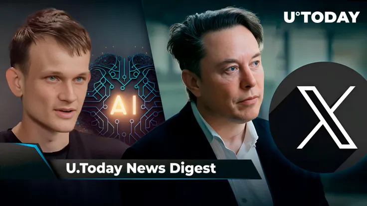 Ethereum's Vitalik Buterin Warns AI Could Pose 'Existential Risk,' Elon Musk's X Secures New Payment License in US State, SHIB Cryptic Text Puzzles Community: Crypto News Digest by U.Today