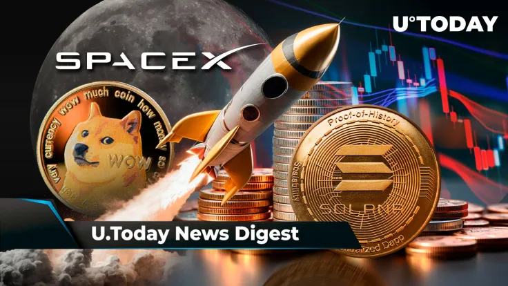 SpaceX Accepts DOGE Payment for Rescheduling DOGE-1 Lunar Mission, Solana's Fall Explained, Shytoshi Kusama Hints at 'Something About SHIB': Crypto News Digest by U.Today