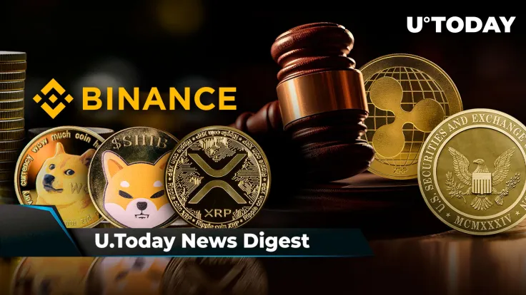 Binance DOGE, SHIB and XRP Reserves Top 100%, Ripple Files Crucial Request in SEC Lawsuit, Bitcoin Wallet Activity Dips Despite ETF Approvals: Crypto News Digest by U.Today