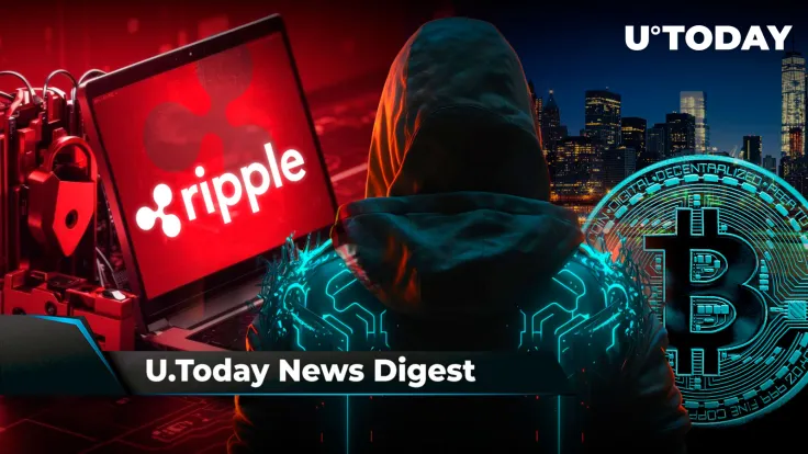 Ripple Hack Drama Takes Surprising Turn, Satoshi Nakamoto 'Appears' in Times Square in New York City, Shibarium Skyrockets 621%: Crypto News Digest by U.Today