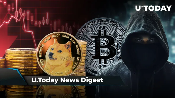 Bitcoin to Hit $50,000 After Bullish Weekly Divergence, Dogecoin No Longer Top 10 Coin, VanEck's and Tether's Top Exec Opines Whether Satoshi Nakamoto Is Alive: Crypto News Digest by U.Today