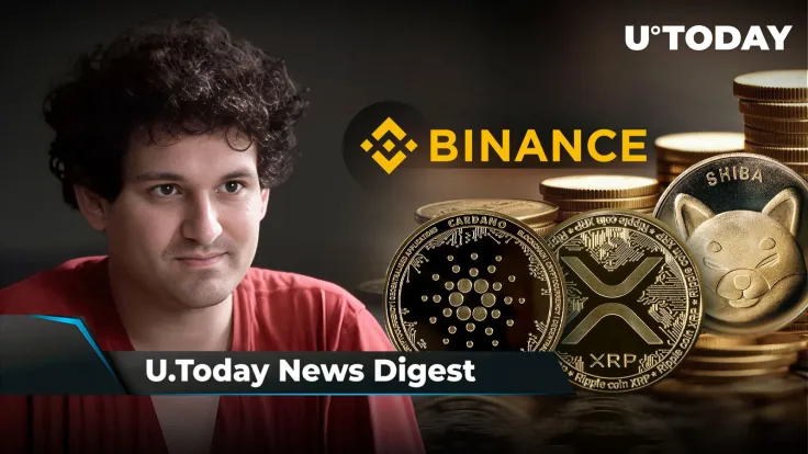 Sam Bankman-Fried's Exclusive Jail Photo Revealed; Binance Shares Important Update for XRP, SHIB, ADA Holders; Ripple CTO Explains How XRP in Escrow Can Be Burned: Crypto News Digest by U.Today