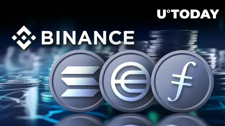 Binance Makes Big Announcement With New Solana, Worldcoin and Filecoin Listings