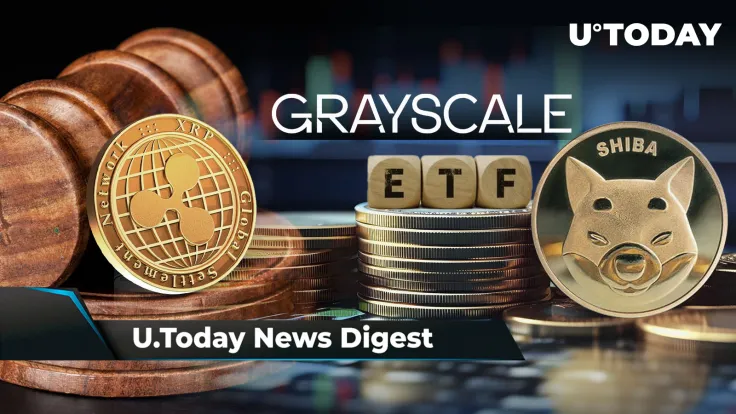 Ripple to Face Another Lawsuit, SHIB Army Petitions Grayscale to Launch ETF, Major Bitcoin Correction After Halving Predicted by Top Analyst: Crypto News Digest by U.Today