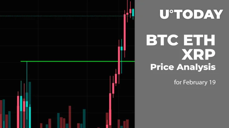 BTC, ETH and XRP Price Prediction for February 19