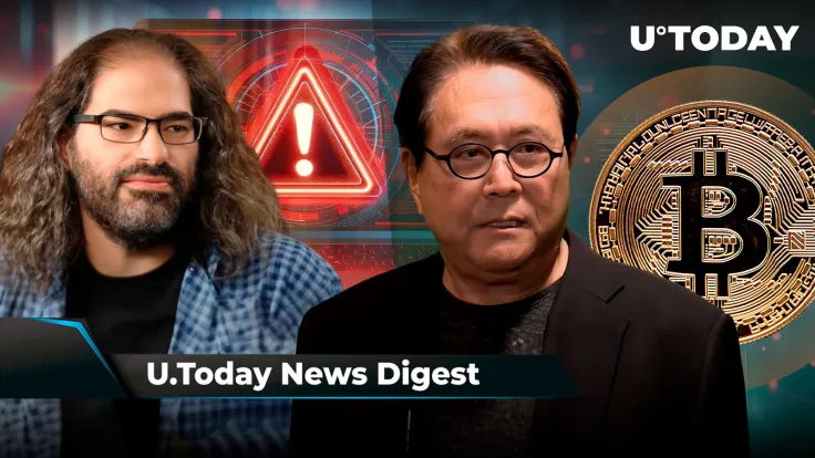 Ripple CTO Issues Important Warning to XRP Army, 'Rich Dad Poor Dad' Author Makes Stunning BTC Price Prediction, SHIB and ADA Explode with Whale Activity: Crypto News Digest by U.Today