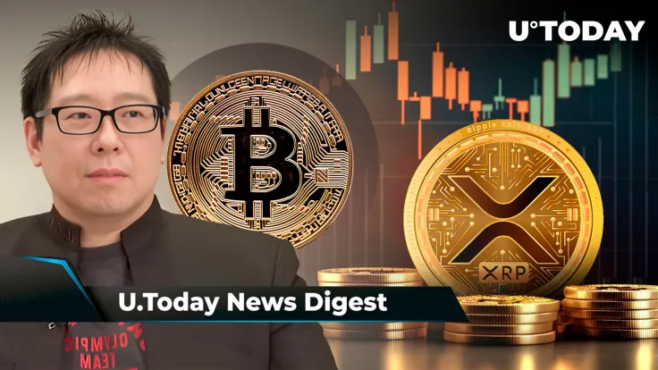 Samson Mow Shares Prediction on When BTC Might Hit $1 Million, XRP Secures Golden Cross, BlackRock's BTC ETF Records Massive Milestone: Crypto News Digest by U.Today
