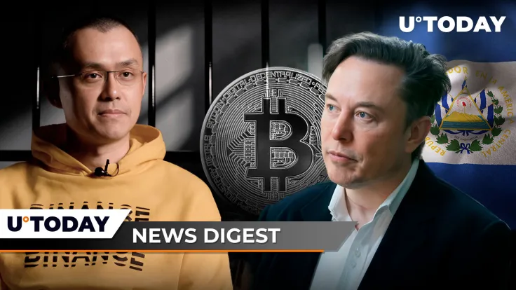 Former Binance CEO CZ Case Sees Unexpected Turn, Elon Musk Responds to El Salvador President's Vital Question, SHIB Ready for Bullish August: Crypto News Digest by U.Today