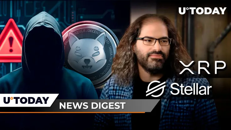 Urgent Message to SHIB Army Issued by Shytoshi Kusama, Ripple CTO Shares Clues on XRP and XLM Price Correlation, 16.33 Billion ADA in 24 Hours: Crypto News Digest by U.Today