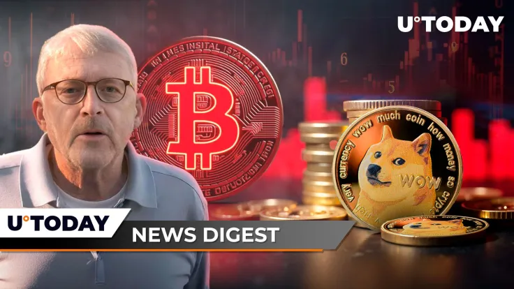 Dogecoin Adds Another Zero, Peter Brandt Makes Important Bitcoin Correction Statement, 187 Million XRP in 24 Hours: Crypto News Digest by U.Today