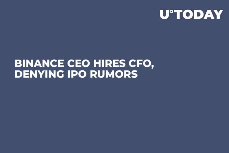 Binance CEO Hires CFO, Denying IPO Rumors