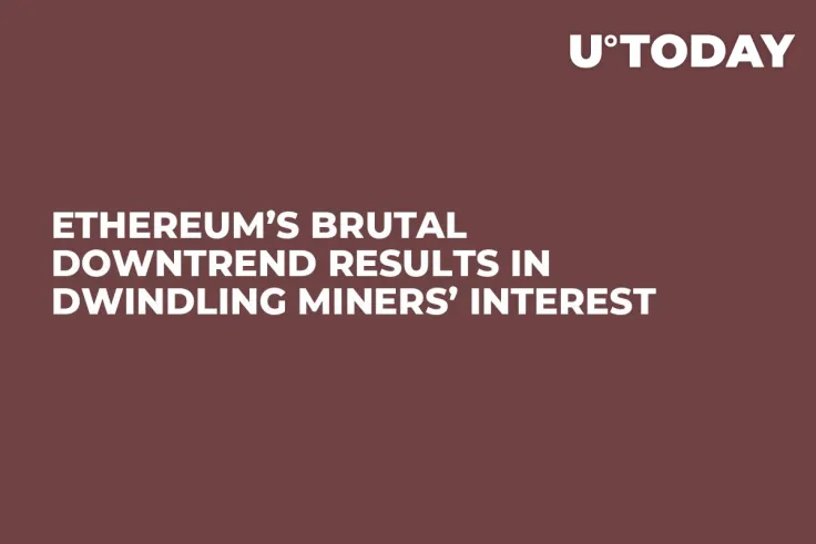 Ethereum’s Brutal Downtrend Results in Dwindling Miners’ Interest 