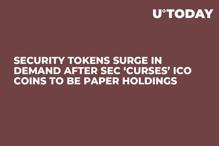 Security Tokens Surge in Demand After SEC ‘Curses’ ICO Coins to Be Paper Holdings