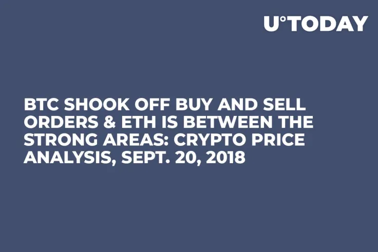 BTC Shook Off Buy and Sell Orders & ETH is Between the Strong Areas: Crypto Price Analysis, Sept. 20, 2018