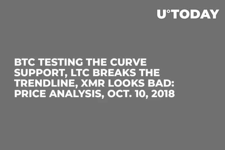 BTC Testing The Curve Support, LTC Breaks The Trendline, XMR Looks Bad: Price Analysis, Oct. 10, 2018