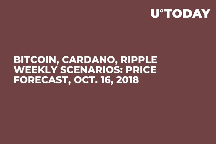 Bitcoin, Cardano, Ripple Weekly Scenarios: Price Forecast, Oct. 16, 2018