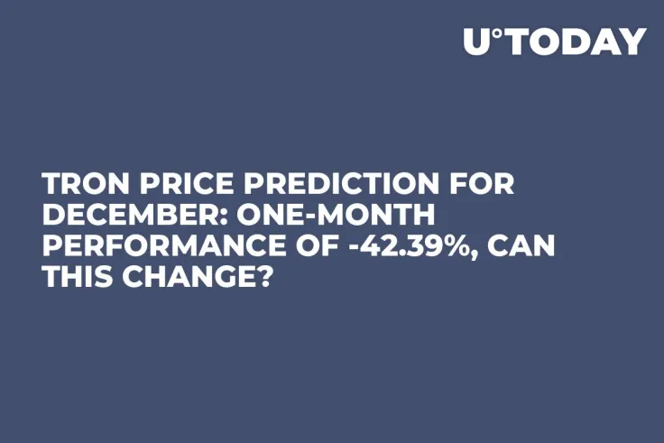 Tron Price Prediction for December: One-Month Performance of -42.39%, Can This Change?