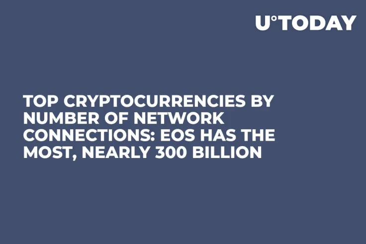 Top Cryptocurrencies by Number of Network Connections: EOS Has the Most, Nearly 300 Billion