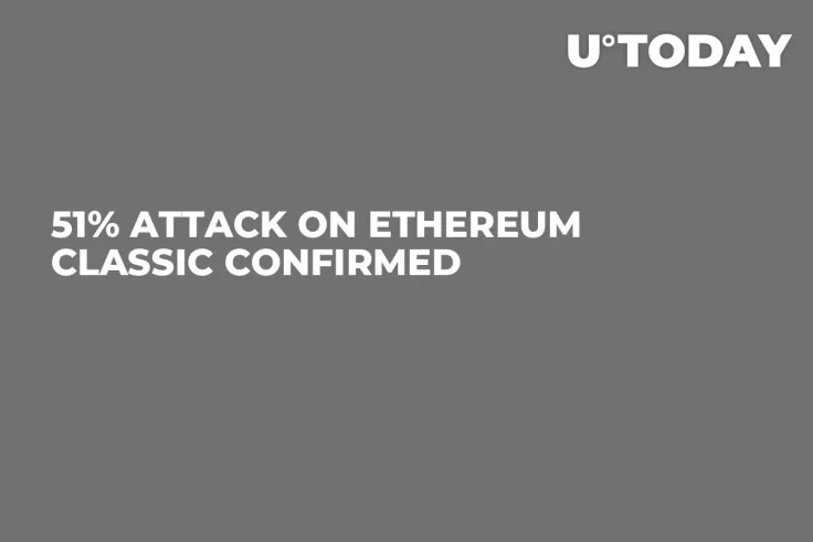 51% Attack on Ethereum Classic Confirmed