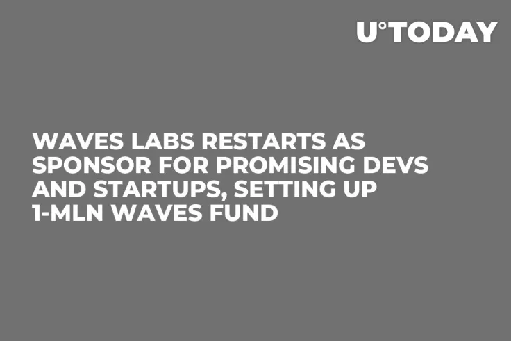 Waves Labs Restarts as Sponsor for Promising Devs and Startups, Setting up 1-mln WAVES Fund
